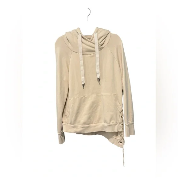 NSF Lace Up Cream Hoodie - Picture 2 of 8